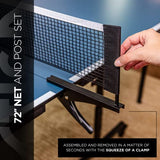 STIGA Advantage Lite Ping Pong Tables - 13, 15, 19, and 25mm Tabletops - Quickplay 10 Minute Assembly - Playback Mode - Recreational to Tournament Level, Blue