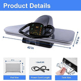 1800W Steam Press with 5 Fabric Settings Language Conversion and Voice Prompts, Iron Press with Spray Bottle and Press Pad for Home Business