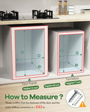 Pull-Out Garbage Holder, Under Sink Pull-up Kit with Soft-Close Slides, for Kitchen, Sink