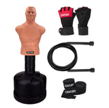 Century BOB Body Opponent Bag | Freestanding Punching Bag Dummy | Adjustable Kickboxing Mannequin | Training Bag for Martial Arts & Boxing - S/M Gloves Combo (2 Boxes)
