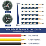 Auto Stop, Super Sharp & Fast, Electric Pencil Sharpener Plug in for 6-12mm No.2/Colored Pencils/Office