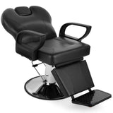 Artist hand Barber Chair for Salon, Reclining Barber Chair Heavy Duty Adjustable Height & Headrest, Barber Shop Chairs Wide Seat Comfort and Sturdy, Beauty Salon Chair for Hair Stylist for Home Black