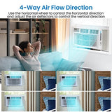 GarveeLife Window Air Conditioner, 8000 BTU Window AC Unit, Cool Rooms up to 350 Sq.Ft., 3 Fan Speed, 24H Timer, Energy Saving, Remote Control, Perfect for Bedroom, Apartment, Living Room, Office