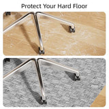 Yecaye Office Chair Mat for Hardwood Floor,30" x 48" Under Computer Desk Floor Protects (Lightgrey, 30" x 48")