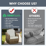 Goodgoods 24 x 24 Outdoor Patio Deep Seat Cushions 2-Pack