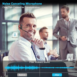 Open Ear Headphones w/Noise Cancelling Mic for Phone PC Computer Laptop
