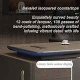 Modern L Shaped Executive Desk with Drawers & Dual Storage Cabinets