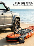 JivDaw Electric Paddle Board Pump, High Pressure 20 PSI Rechargeable SUP Pump with Intelligent Dual-Stage Inflation & Deflation, Auto-Off for Surfing Kites, Tents, Boats and Stand Up Paddle Boards