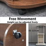 Portable Adjustable Laptop Stand with Swivel Table Sitting to Stand Desk for Conference, Classroom and Reception, Versatile Presentation Solution