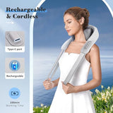 Cordless Neck and Shoulder Massager, Shiatsu Neck and Back Massager with Heat, 4D Deep Tissue Kneading Massage Pillow for Shoulder, Back, Leg Muscle Pain Relief, Valentine's Day Gifts for Women Men