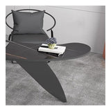 zhongxlla Standing Desk, Modern Arc Home Office Desk, Rock Slab Top Laptop Table for Writing