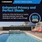 Sandbaggy Privacy Fence Screen - UV Resistant HDPE - Chain Link Fencesre Fence