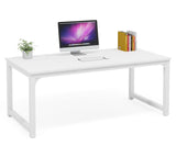 Computer Desk, 63 x 31.5 inch Large Executive Office Desk Computer Table Study Writing Desk | White Tribesigns