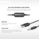 NJJOWRQ 3.5mm& Stereo Surround Wired Speakers Music Game with RGB Light Loudspeakers for Computer PC Laptop TV