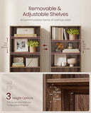 VASAGLE Custos Collection - Bookshelf, 5-Tier Bookcase, Book Shelf, Open Storage Shelf, 9.4 x 23.6 x 52.8 Inches