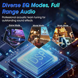 Computer Gaming Speakers, 50W Active Desktop Speakers with Infinity Mirror 3D Tunnel RGB (8 Modes