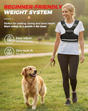 BAGAIL Adjustable Weighted Vest for Women 4-10lb, Comfortable U-Neck Rucking Vest with 6 Removable Weights, Storage Pocket and Reflective Strips for Walking