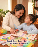 Large Magic Handwriting Practice Copybook, Grooved Handwriting Practice for Kids 3-8, Toddler Writing Practice, Math Calligraphy, Letter Tracing, for Preschool, The Beginner Kit