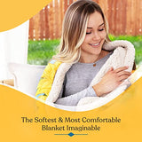 Sunflower Throw Blanket - 50x60 Inch Lightweight, Ultra Soft, and Cheerful - Beautiful Sunflower Gifts for Women - Decor for Bedroom or Living Room