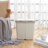 LLLSSS 20L Rubbish Bin Sorting Trash Can Bathroom LivingRoom