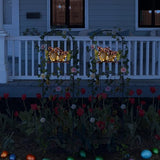 Voumsil Solar Owl Garden Trellis Outdoor Metal Climbing Plant Flower Stake