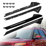 A-Pillar Windshield Molding Trim Kit Front Outer & Inner (Left & Right) Fit for 2011-2019 Ford Explorer 4 Door Utility, Replace BB5Z7803144AA BB5Z7803145AA BB5Z7803136BA BB5Z7803137BA 926-450 926-451