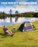 FanttikOutdoor Zeta C2 Camping Tent, 2 Person Instant Dome Tent, Easy Setup in 60s, Portable Waterproof Cabin Tent with Pre-Attached Poles & Air Vent, Ideal for Camping, Hiking, Backyard
