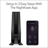 Nighthawk Modem Router Combo (CAX30) DOCSIS 3.1 Cable Modem and WiFi 6 Router - AX2700 2.7 Gbps