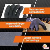 ATG MaxiFlex PIP 34-874/XL MaxiFlex Ultimate, Foam Nitrile Palm Coated Gloves, Gray, XL (Pack of 3)