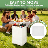 8 Pack 30 Gallon Disposable Trash Cans for Parties, Large Portable Self-Standing Garbage Bins