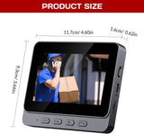 Video Doorbell with Monitor - Video Intercom System with 4.3 Inch 1080P HD Monitor 2.4G Module Connection, No APP and Subscription Fees, Two-Way Audio, Comes with an 8GB Memory Card Card Night Vision