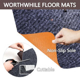 Gaming Office Chair Mat - Non-Slip Rug for Hard Floors - Bei & Brown