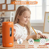 Electric Pencil Sharpener, Auto in & Out, 5 Nibs, 7K+ Uses, Fully Automatic Pencil Sharpener for Classroom