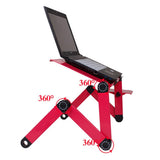 Adjustable Laptop Table for Bed Portable Lap Desk Foldable Stand Multifunctional Notebook Holder for Sofa Office
