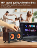 USB 2.1 Computer Speakers with Subwoofer, 3.5mm/USB Input Pc Speakers with Subwoofer