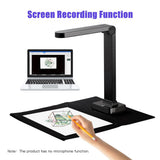 QERTYHJK Document Camera Scanner for Teachers 5 Megapixel Portable Capture Size A4 with OCR File Barcode Scanning