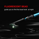 SANLIKE Telescopic Boat Hook for Docking, Extendable Marine Docking Pole with Luminous Design, Rust-Resistant Aluminum, Non-Slip Handle, Lightweight Boat Accessories for Kayak Fishing Pontoon