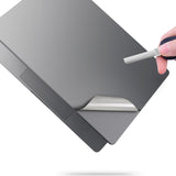 4 in 1 Ultra Thin 3M Vinyl Full Size Laptop Skins Sticker for 2021~2026+ MacBook Pro 14 Inch 14.2" M2 M3 M4 M5 (Model: A2442/A2779/A2918/A2992/A3112/A3401/A3185/A3434/3426/3427)- Gray