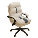 Home Desk Chair with Adjustable Lumbar Support,Heavy Duty Swivel Office Chair with Wheels, Armchair omic Computer Sponge Upholstered Seat
