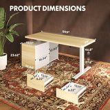 FLEXISPOT 60" Executive Standing Desk with Drawers & CPU Cabinet