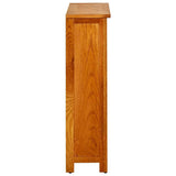 Zexlorith 3-Tier Bookcase - Solid Oak Wood Bookshelf 27.6x8.9x32.3 in