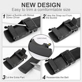 WERFORU Men's Ratchet Belts, 2 Pack Leather Belts for Men Dress and Casual with Automatic Buckle