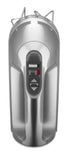 KitchenAid 9-Speed Digital Hand Mixer with Turbo Beater II Accessories and Pro Whisk - Contour Silver
