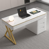 Dongge Wooden Computer Office Desk with Drawers for Home Office