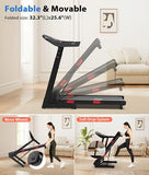CIIHI Treadmill with Auto Incline - Adjustable Height Handrail 15% Auto Incline Treadmill with 400 lbs Capacity - Foldable Running Machine