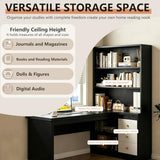 L Shaped Office Desk with Hutch, 1"Thick Corner Computer Desk, 3 Drawers