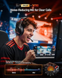 PS5 Headset with 2.4GHz for Ps5, Ps4, PC, Switch, Bluetooth 5.3 + 100Hrs Gaming Headphones with Noise Canceling Mic for Laptop