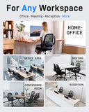 Ergonomic Mesh Office Chair for Home Office, Flip-Up Arms, Breathable Mesh Back & Thick Seat Cushion, Swivel Rolling