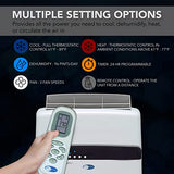 Whynter ARC-12SDH 12,000 BTU (6,884 BTU SACC) Dual Hose Cooling Portable Air Conditioner, Heater, Dehumidifier, and Fan with Storage Bag, Up To 400 sq ft in White
