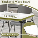 vhdurike 8pcs,47 * 20 * 30in, Folding Conference Table, Portable Flip Top Mobile Training Table